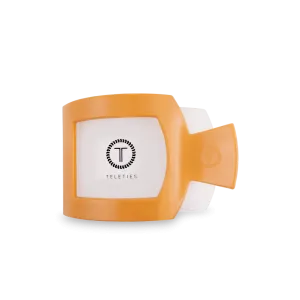 Teleties Medium Flat Square Clip Mango for it!