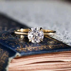 The Elise - Classic Solitaire Round Diamond Engagement Ring