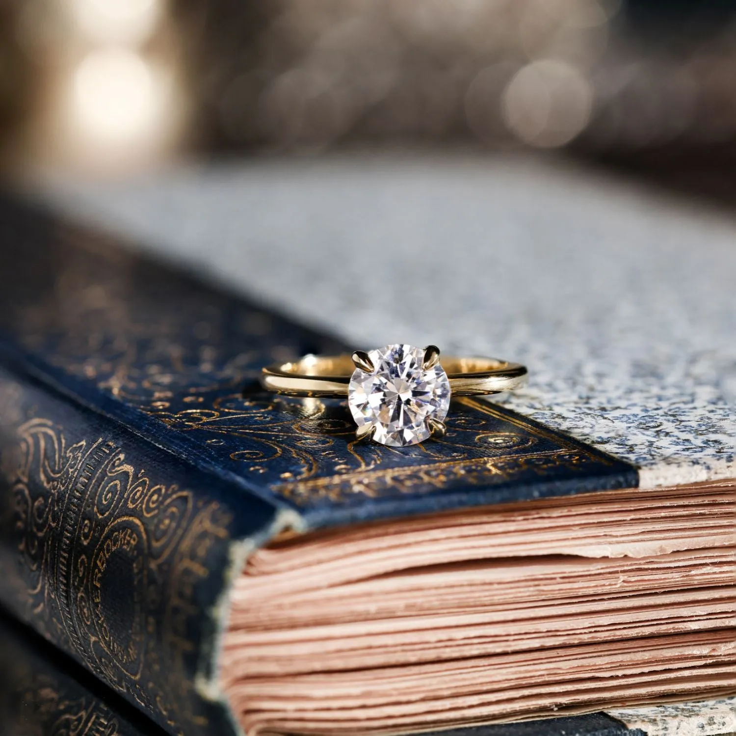 The Elise - Classic Solitaire Round Diamond Engagement Ring