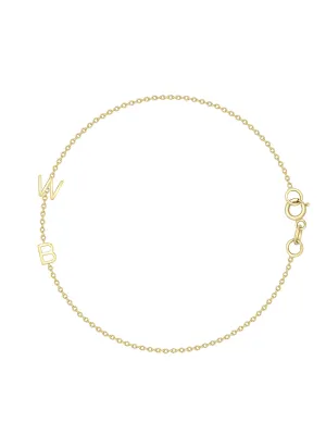 The Initial Bracelet 14K - 2 Letters