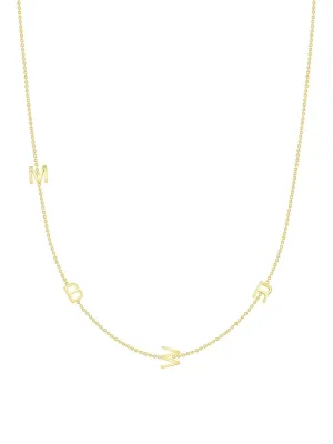 The Initial Necklace 14K - 4 Letters