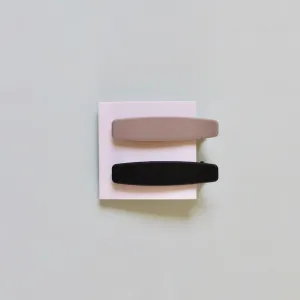 The Lani Solid Barrette 2 pack - Various Colours