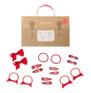 The My School Hair SET (set of 16) - Red - KIDS