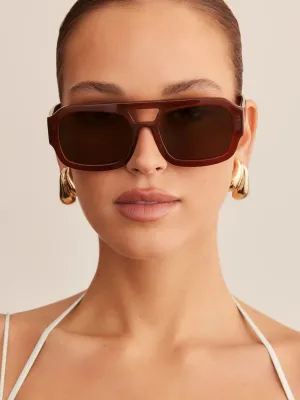 The Suki Sunglasses | Cinnamon/Cinnamon