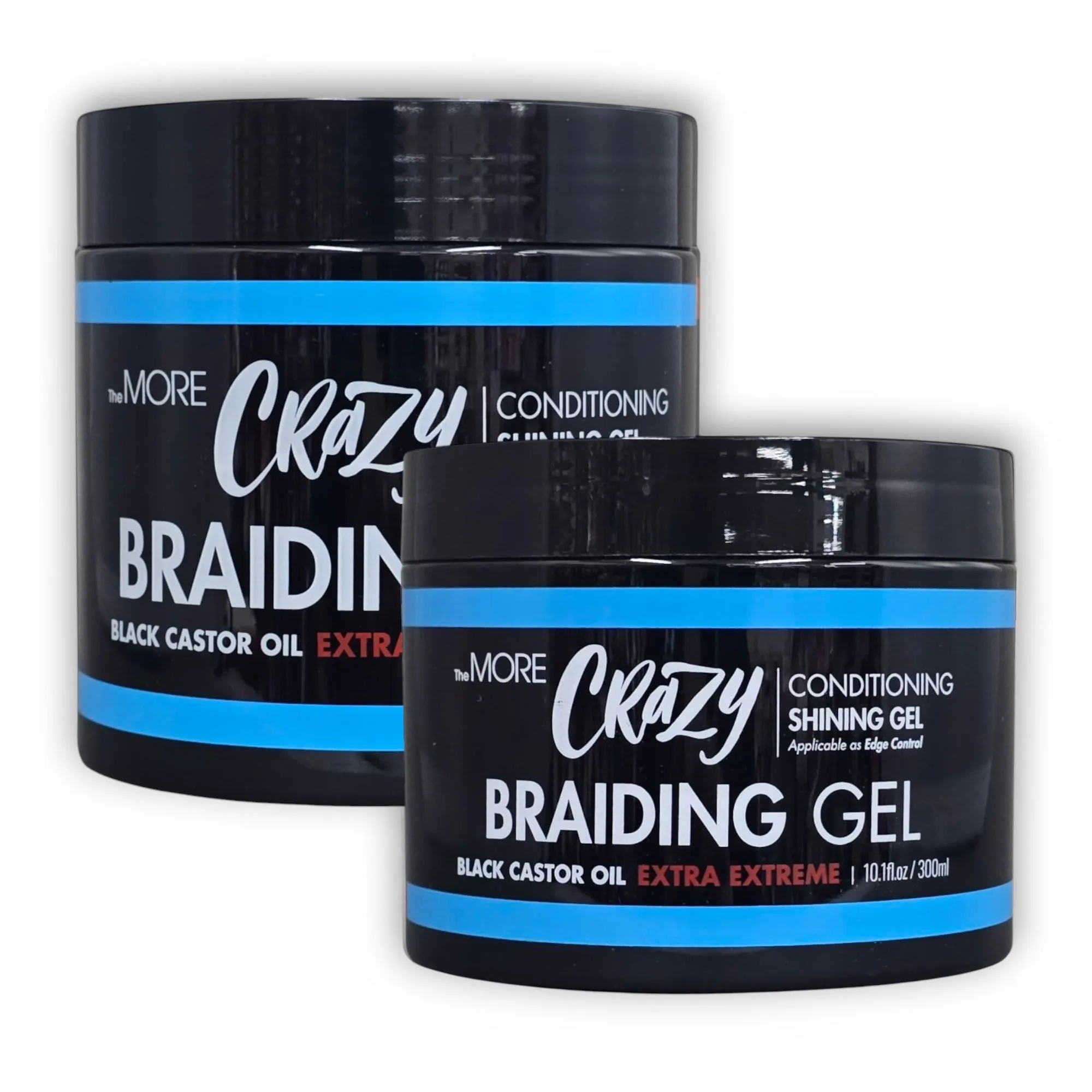 TheMORE Crazy Extra Extreme Braiding Gel (Black Castor Oil)