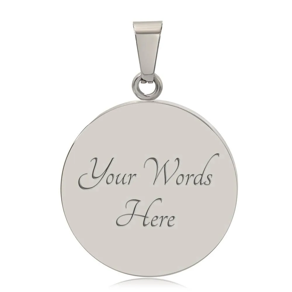 This Girl Is Protected By A Veteran Pendant Necklace, Military Family Necklace, Military, Army, Marine Corps, Navy, Air Force, Coast Guard