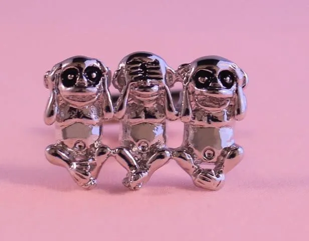 Three Monkey Cufflinks