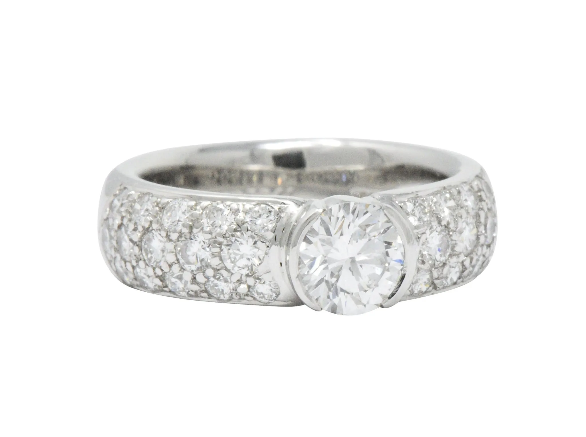 Tiffany & Co. 1.48 CTW Diamond And Platinum Engagement Ring GIA