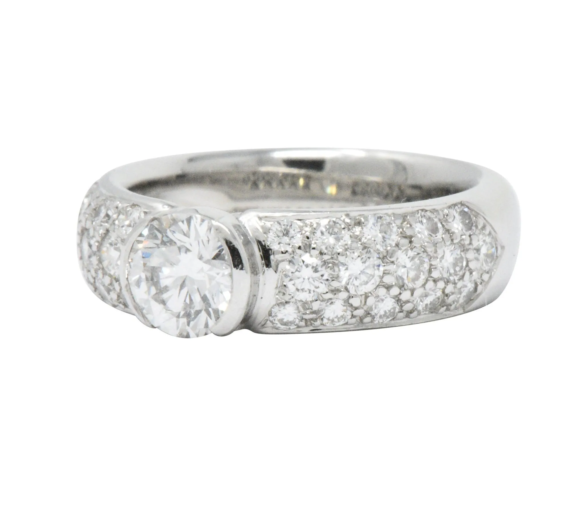 Tiffany & Co. 1.48 CTW Diamond And Platinum Engagement Ring GIA