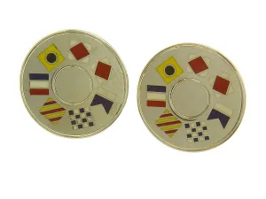 Tiffany Nautical Flag Cufflinks