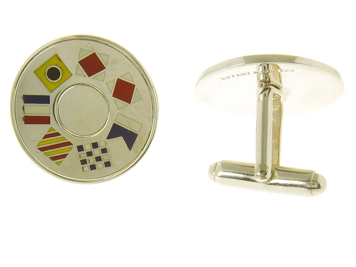 Tiffany Nautical Flag Cufflinks
