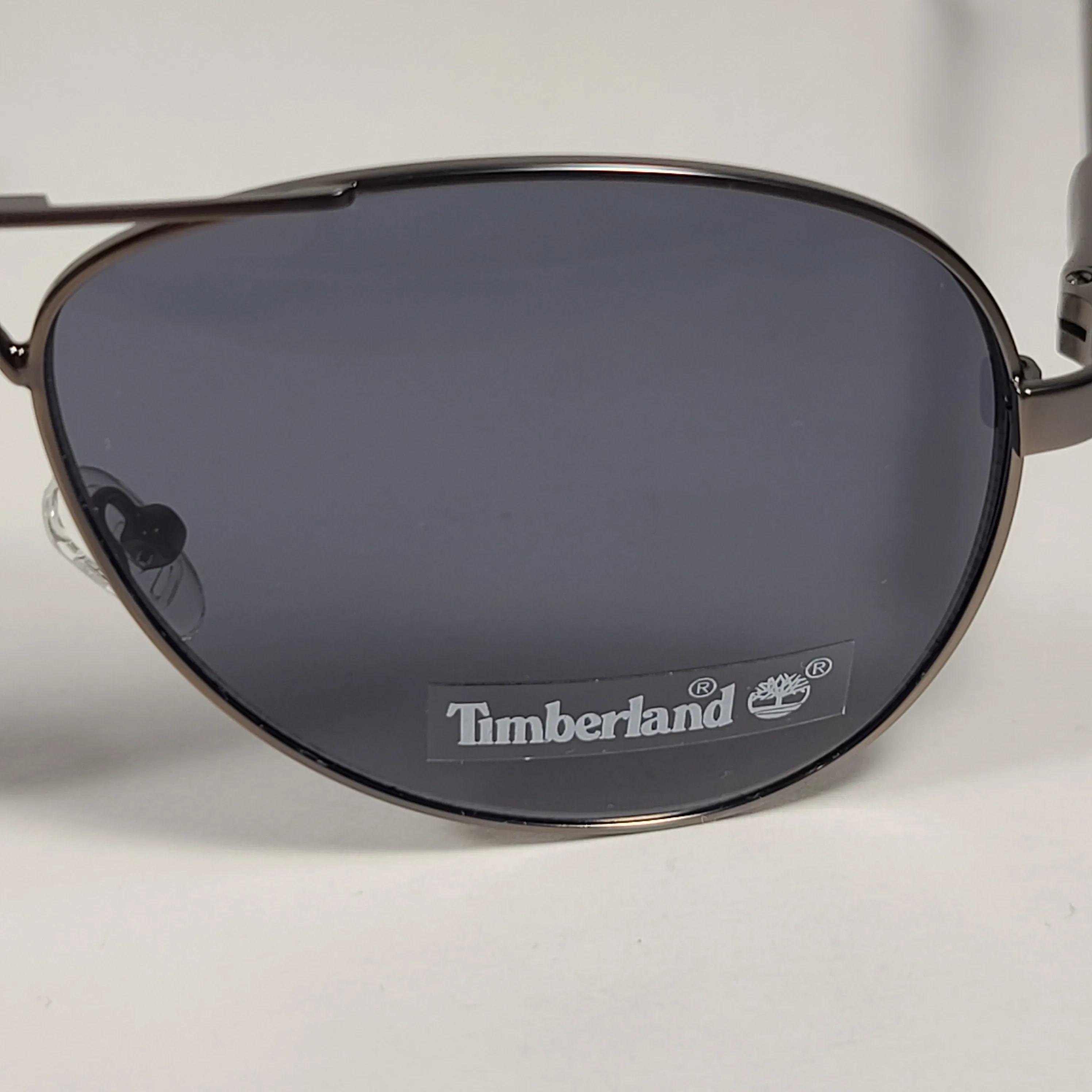 Timberland Aviator Sunglasses Gunmetal Gray Frame Gray Tinted Lens TB7147 09A