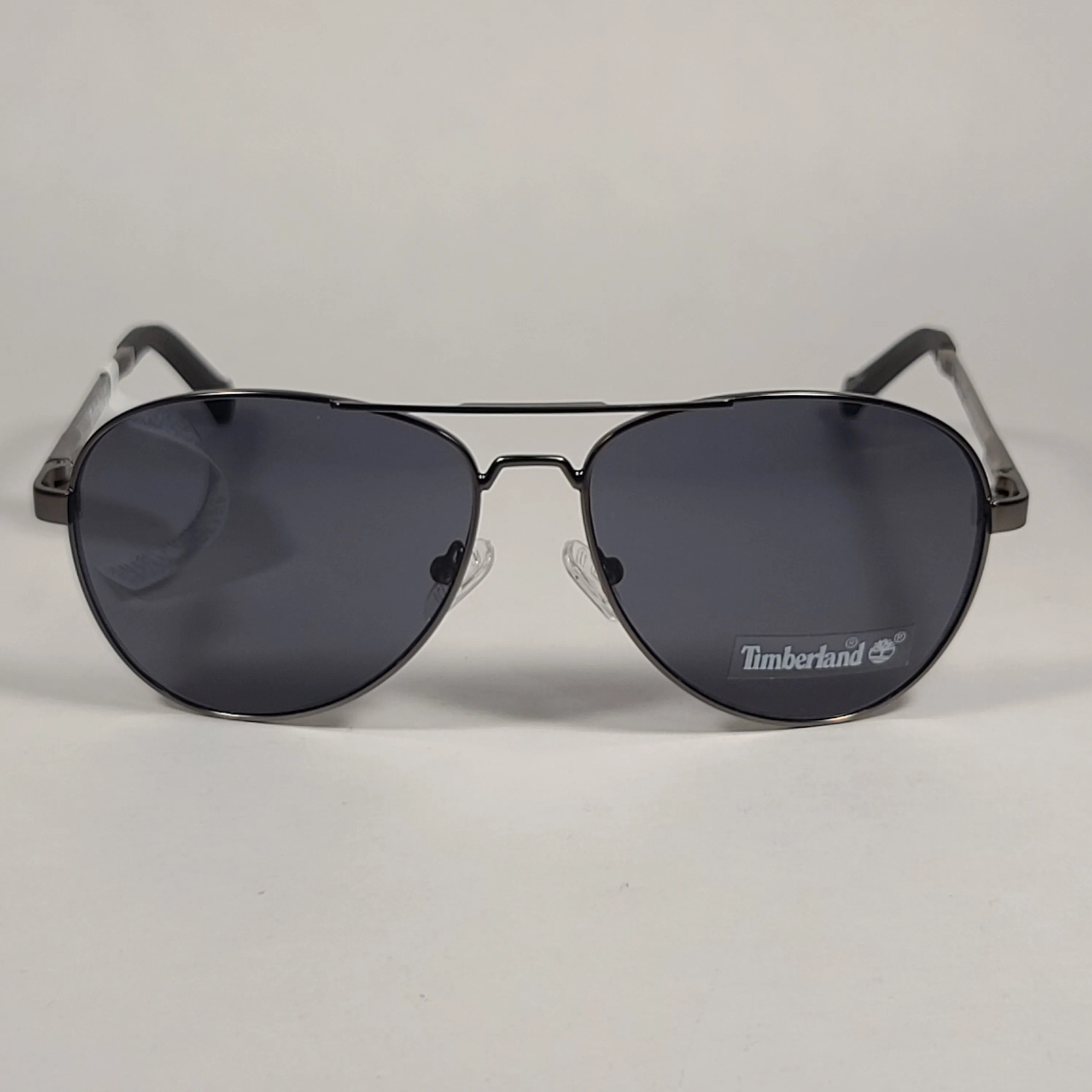 Timberland Aviator Sunglasses Gunmetal Gray Frame Gray Tinted Lens TB7147 09A