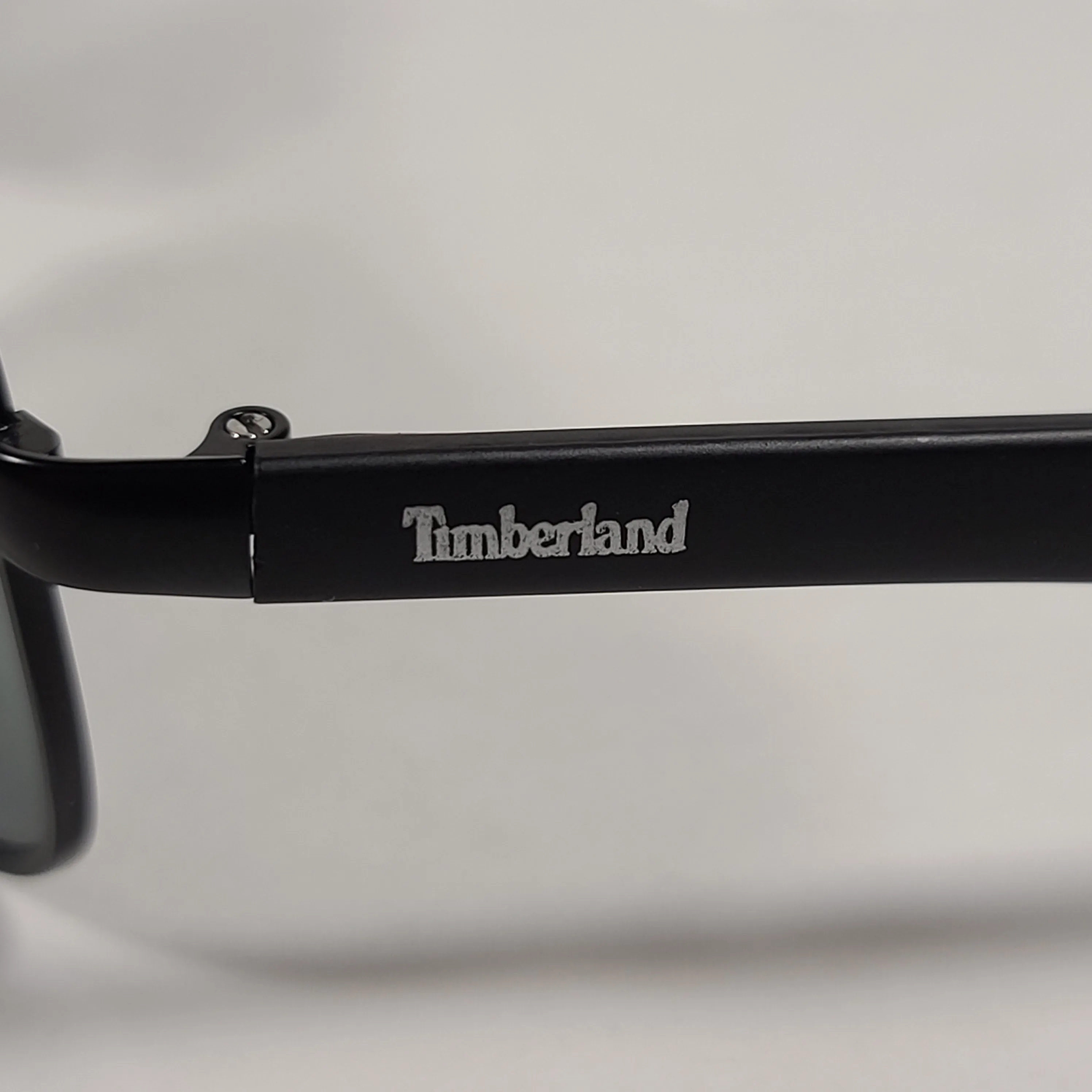 Timberland Aviator Sunglasses Matte Black Frame Green Lens TB7151 02N