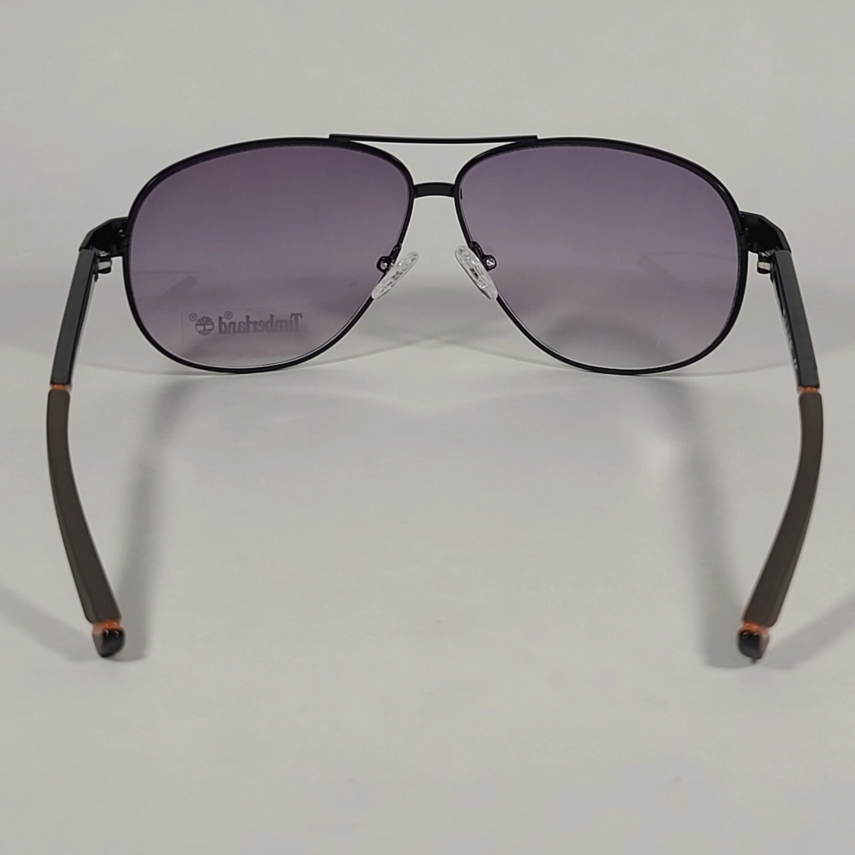 Timberland Aviator Sunglasses Shiny Black And Gray Gradient TB7095 02B