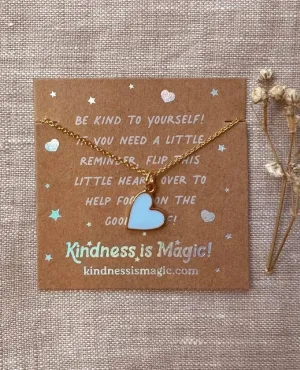 Tiny Heart Necklace with Affirmations Assorted