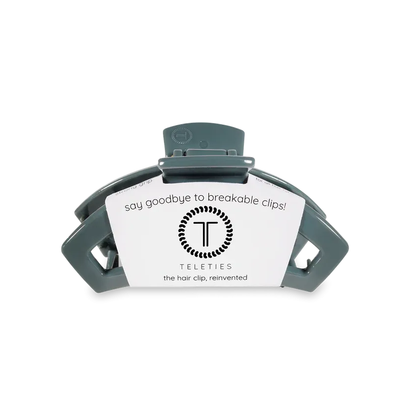 Tiny Teleties Open Claw Clip - Storm Blue