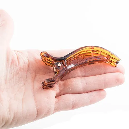 Tortoise Plastic Forked Beak Clip