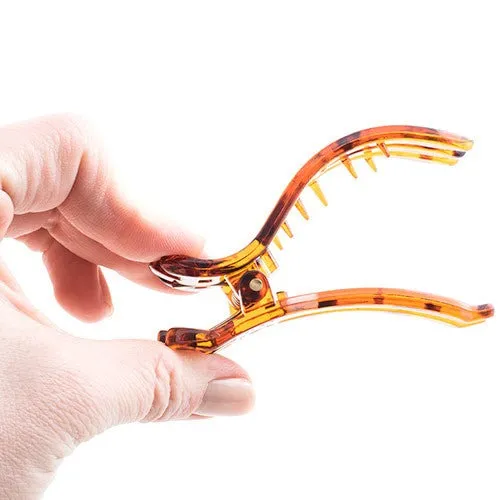 Tortoise Plastic Forked Beak Clip