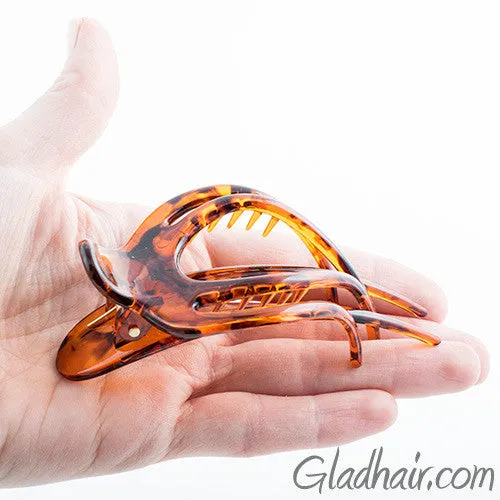 Tortoise Plastic Forked Beak Clip