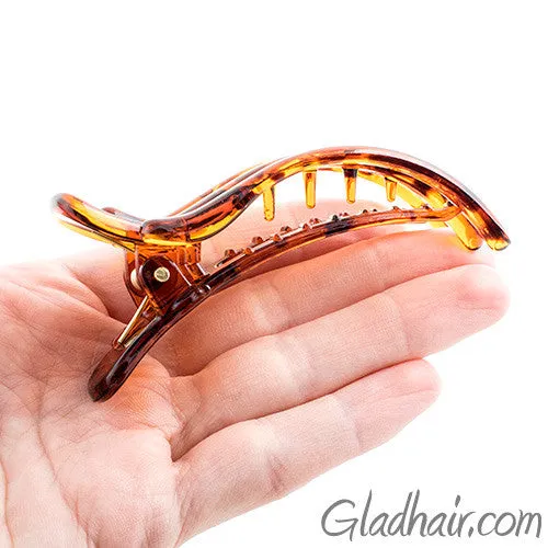 Tortoise Plastic Forked Beak Clip