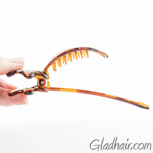 Tortoise Plastic Stick Beak Clip