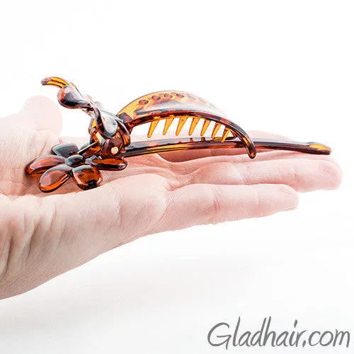 Tortoise Plastic Stick Beak Clip