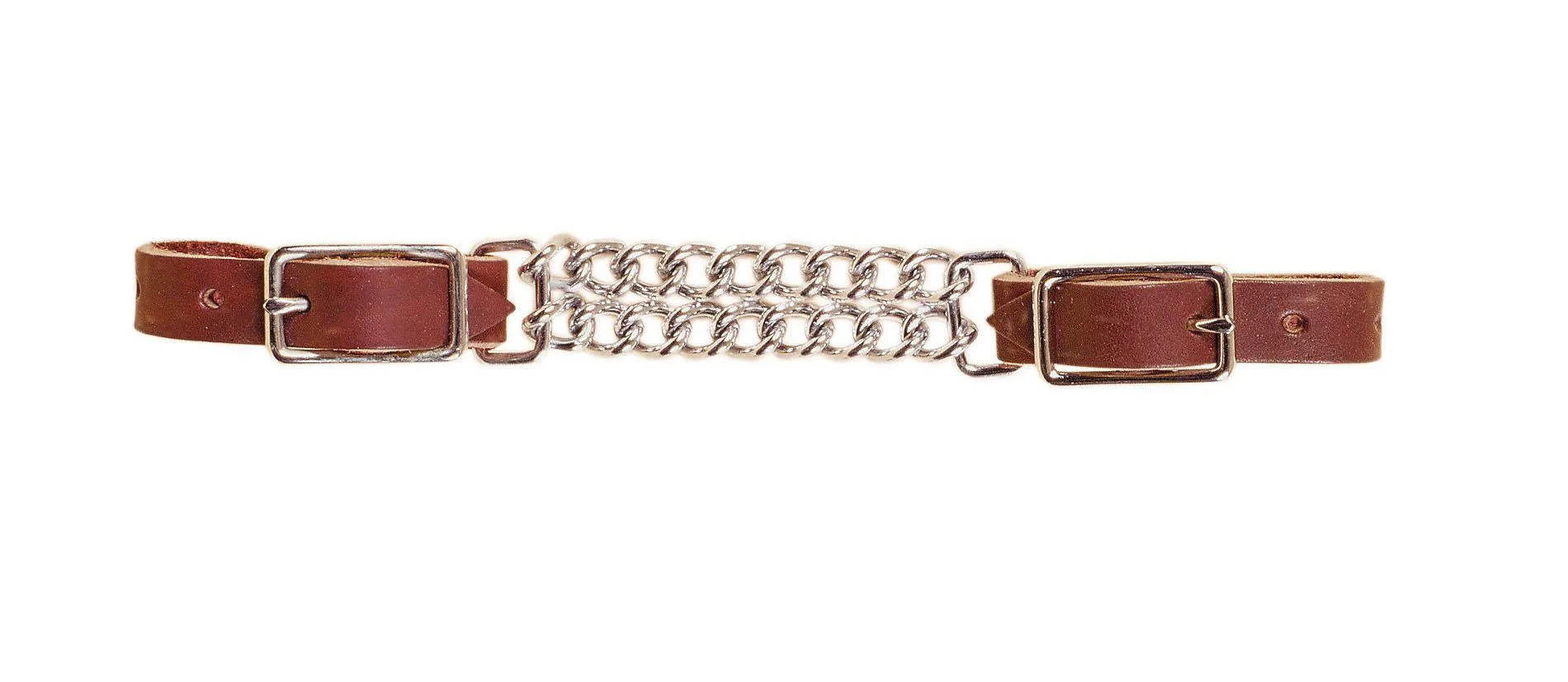 Tory Leather Double Chain Curb