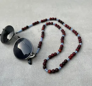 Touch of crystals sunglass necklace
