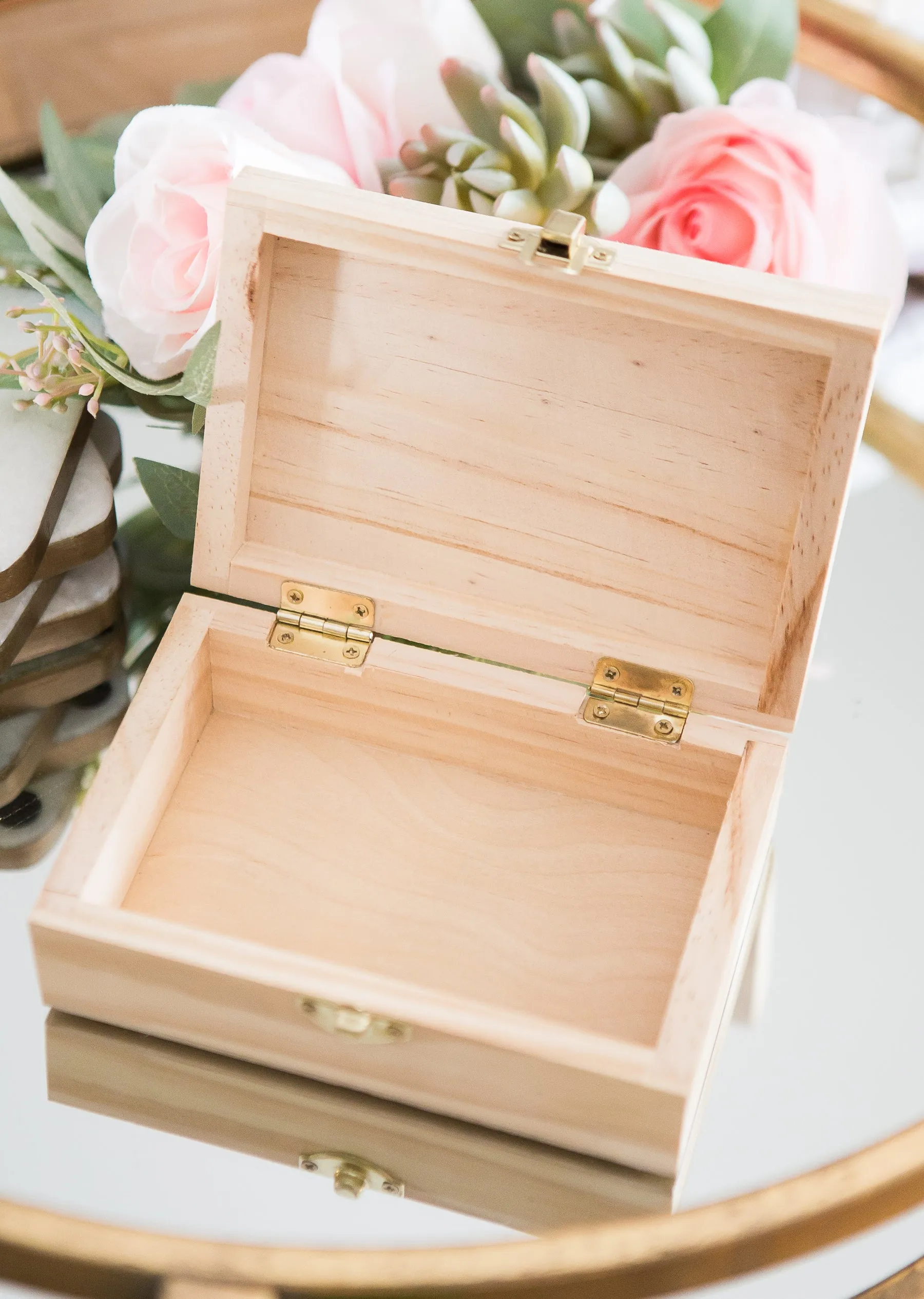 Tropical Personalized Jewelry Box
