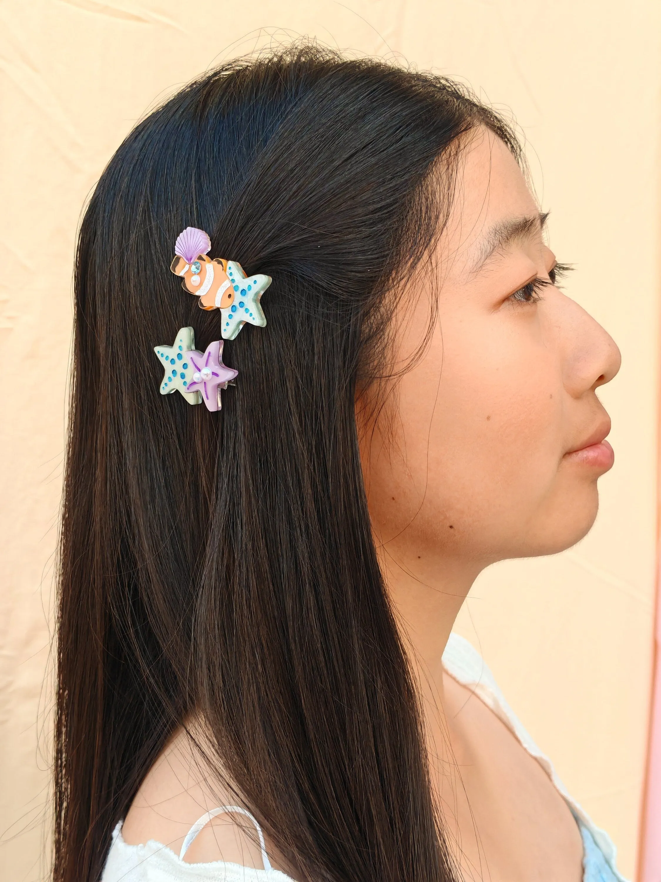 Tropical Reef Hair Clips/Brooch