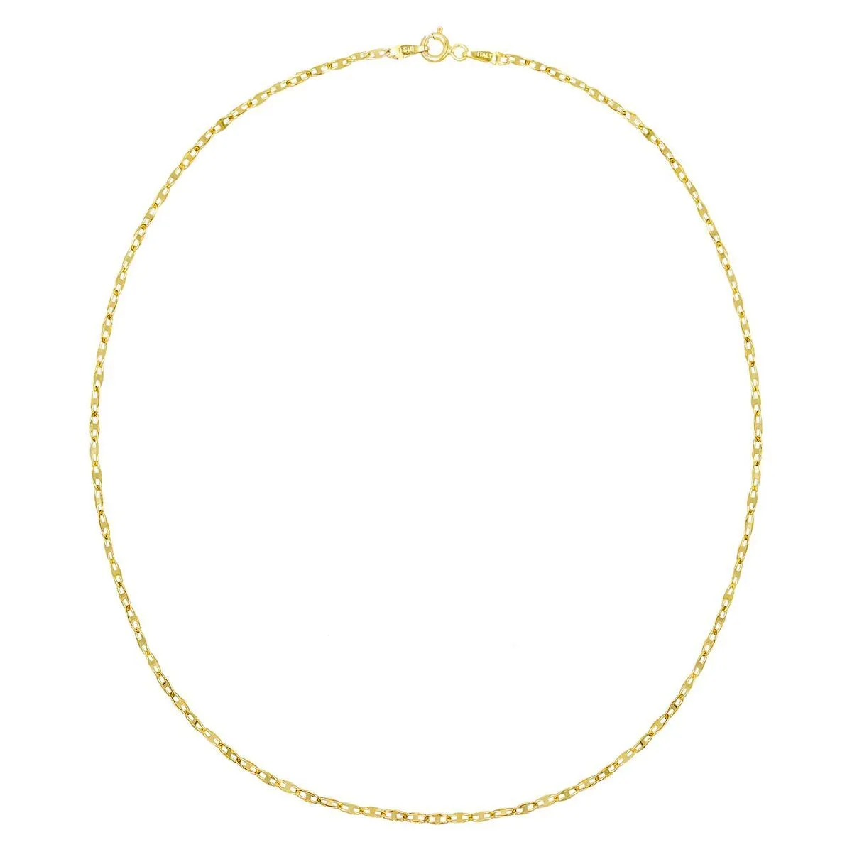 Twisted Mariner Chain Necklace 14K
