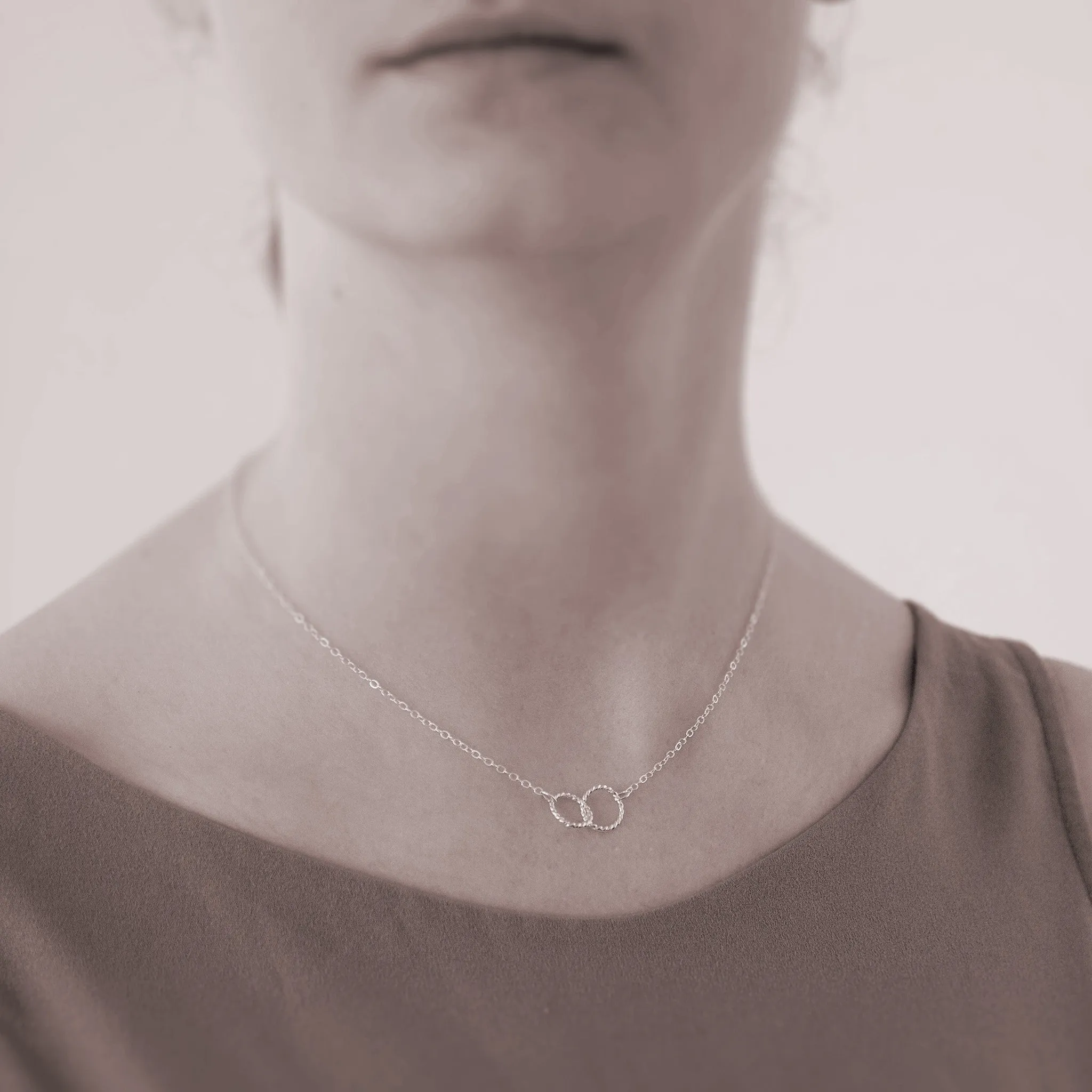Two Best Friends PERSONALIZED Sterling Silver Necklace by Ornata