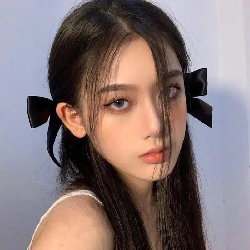 Unique Bow Hair Clips Satin Ribbon Hair Bows Clips Vintage Bowknot Side Hairpin Cute Girls Barrettes Fashion Women Hair Accessories