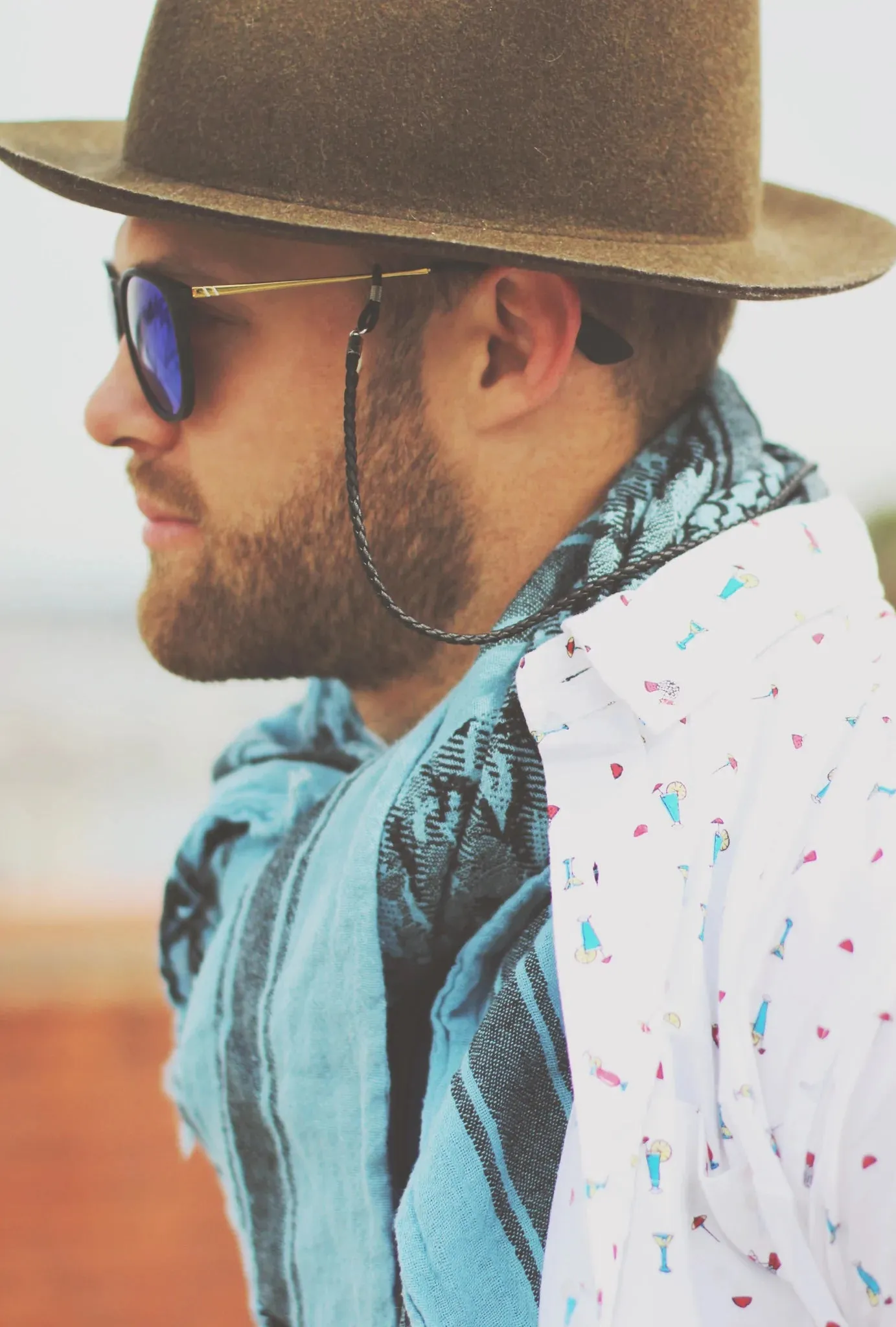 Unisex Leather Sunglasses Strap
