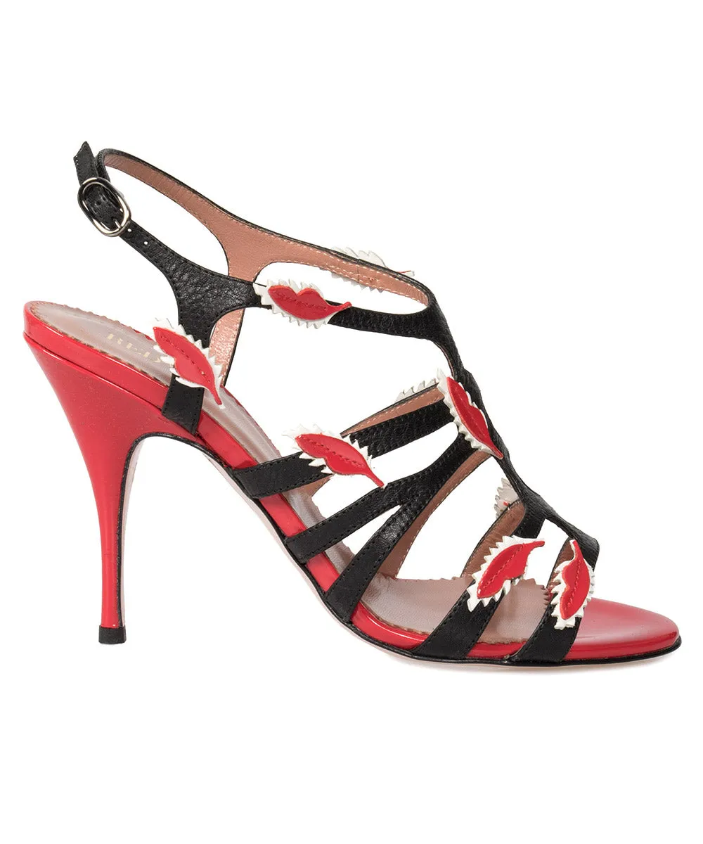 Valentino Leather Strap Pump 100mm
