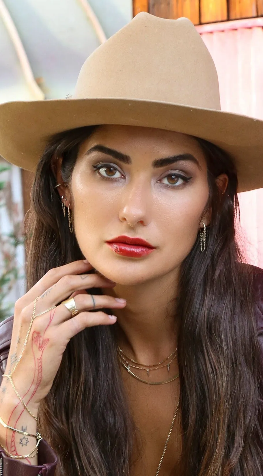 Venice Herringbone Necklace Gold-filled
