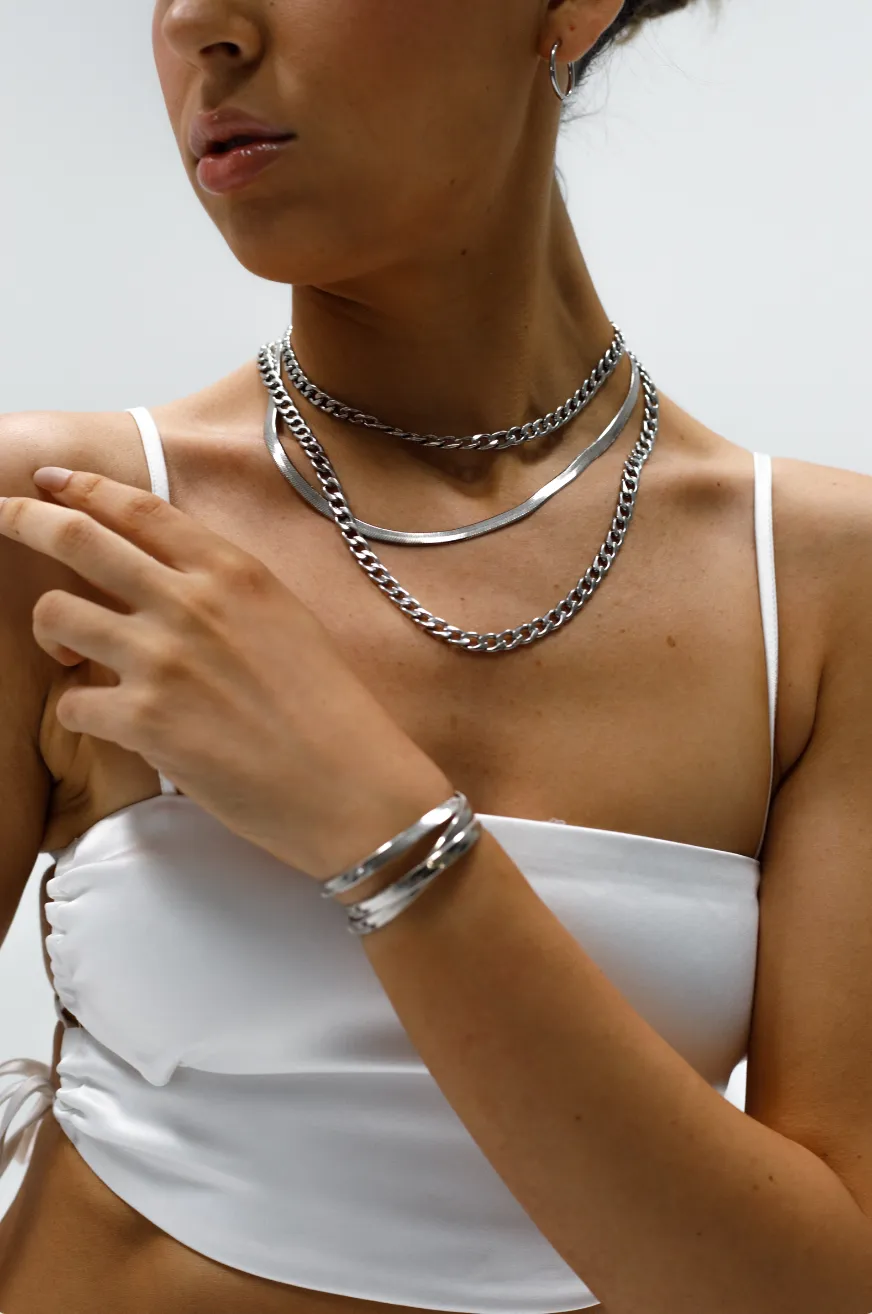 Viper XL Necklace - SILVER