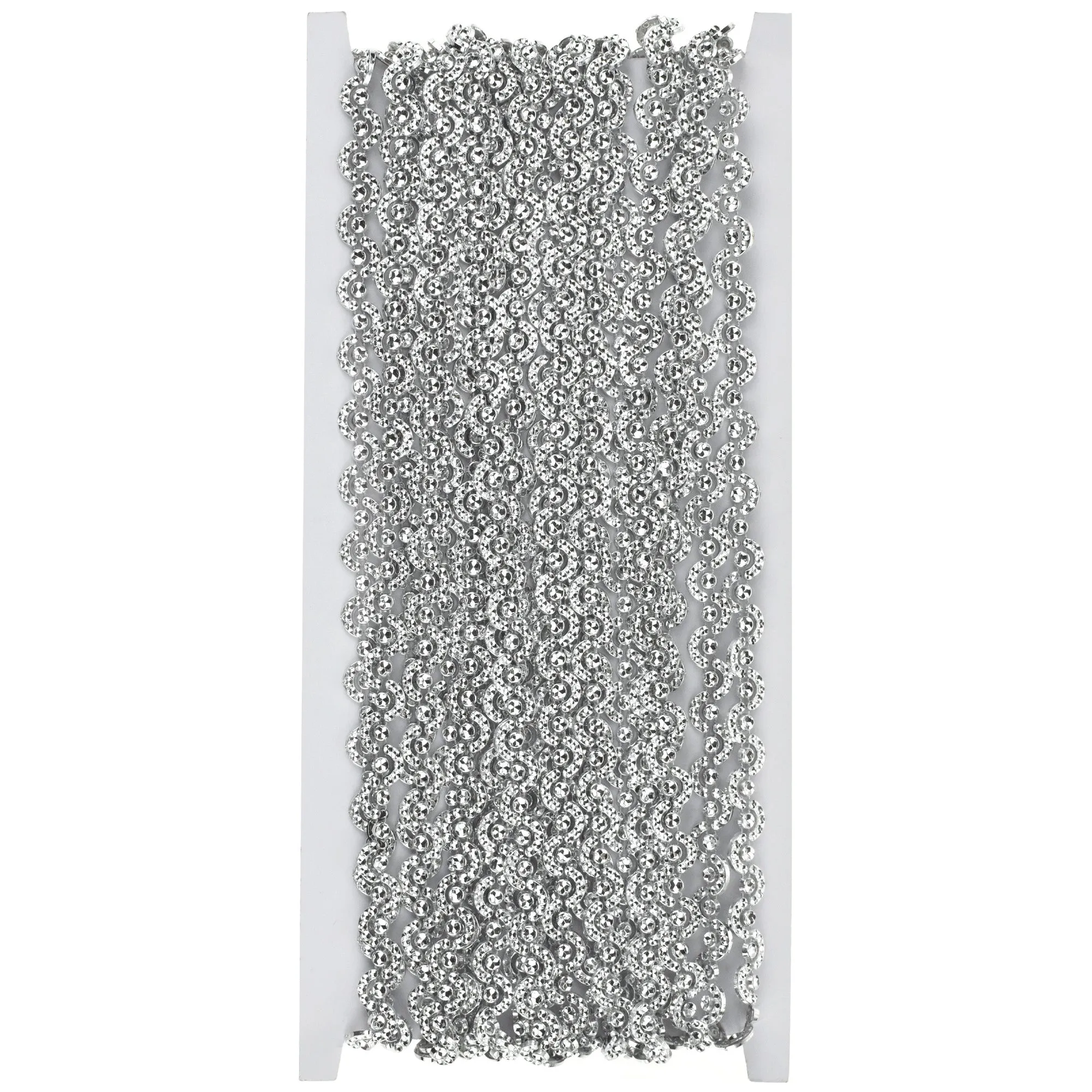 Wave Faux Rhinestone Banding Trim Strand, 10mm, 10 Yards