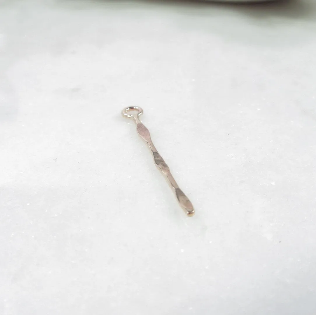 Wavy Bar  - 1 inch, 2 inch, 2mm, Your Choice of Metals