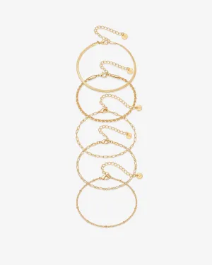 Wear Everywhere Chain Bracelet 5-Pack