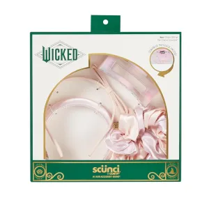 Wicked Glinda Gift Box - Hair Accessories for Girls - Gifts for Her - Hair Accessories - Scunci 4PK