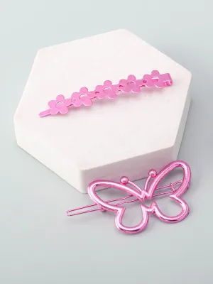 WOMEN'S ASSORTED COLORS BUTTERFLY BARRETTE HAIR CLIP