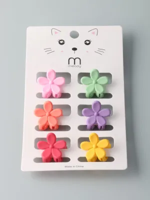 WOMEN'S ASSORTED COLORS FLOWERS CLAW HAIR CLIP
