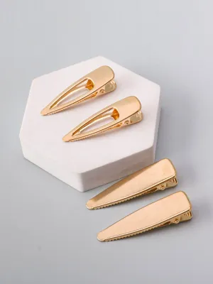 WOMEN'S GOLD & SILVER HAIR CLIPS