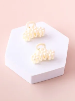 WOMEN'S PEARL CLAW HAIR CLIPS