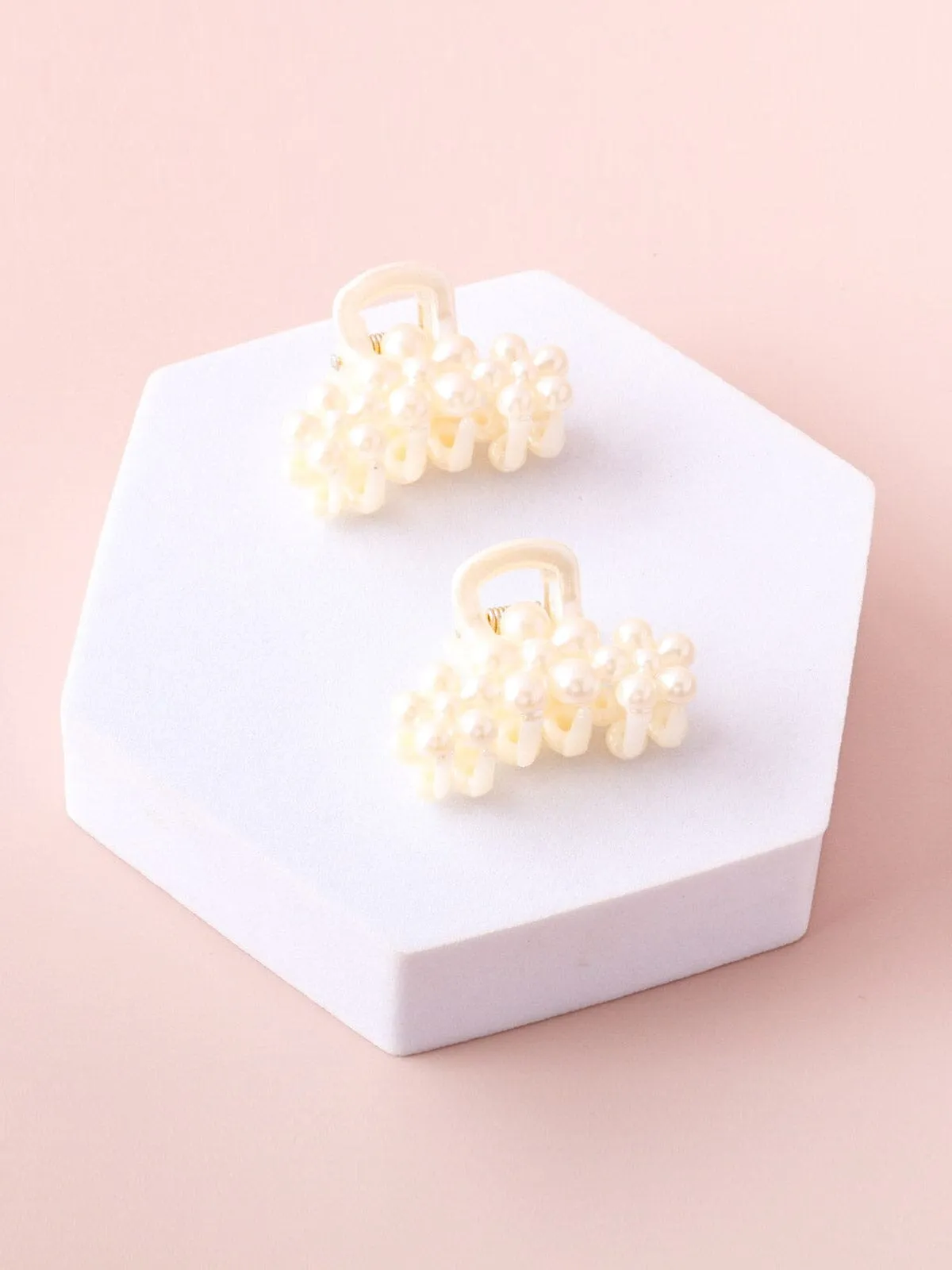 WOMEN'S PEARL CLAW HAIR CLIPS