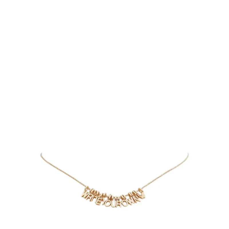 WRITEYOUROWN NECKLACES - GOLD