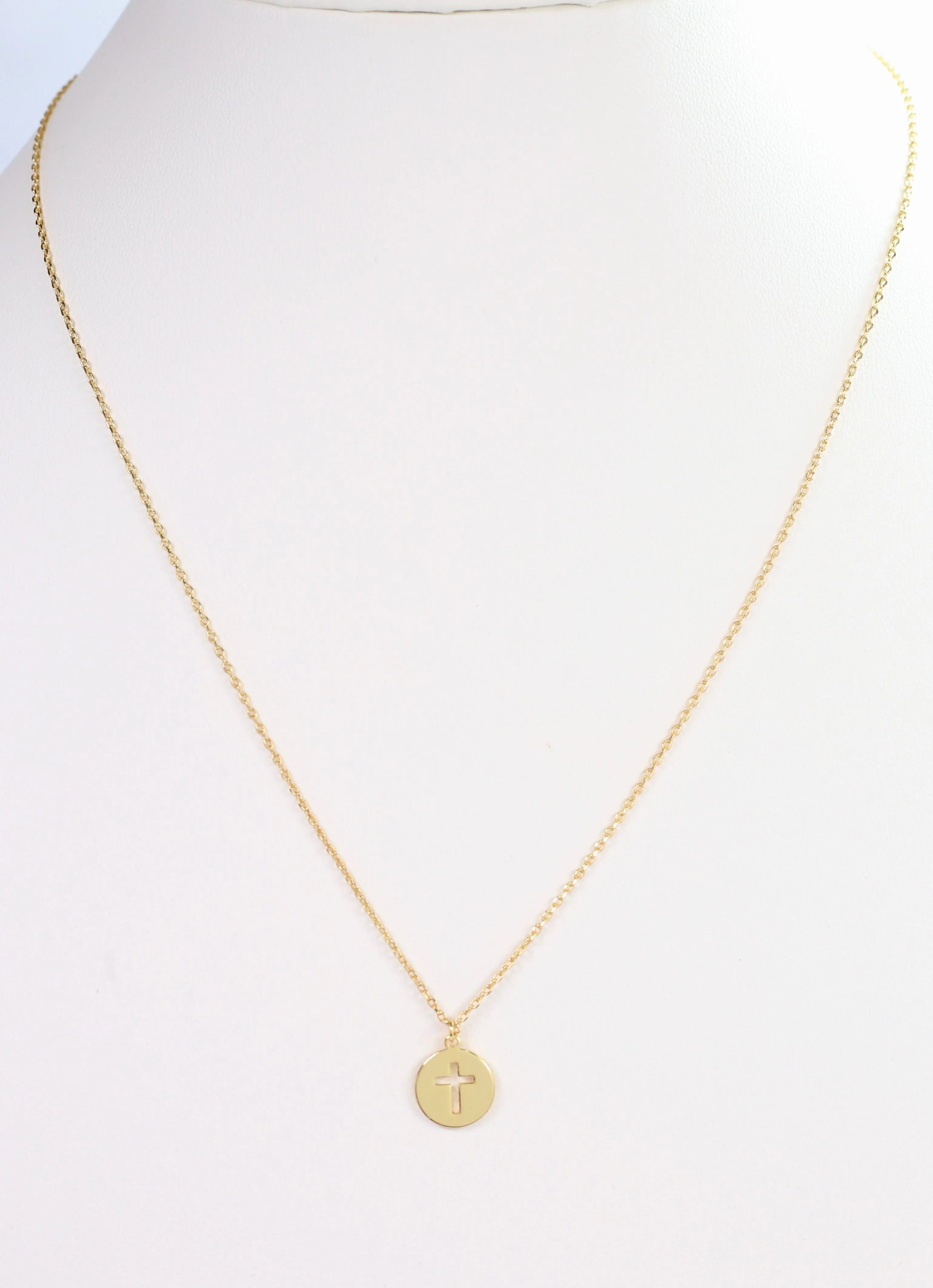 Wylie Cross Necklace GOLD