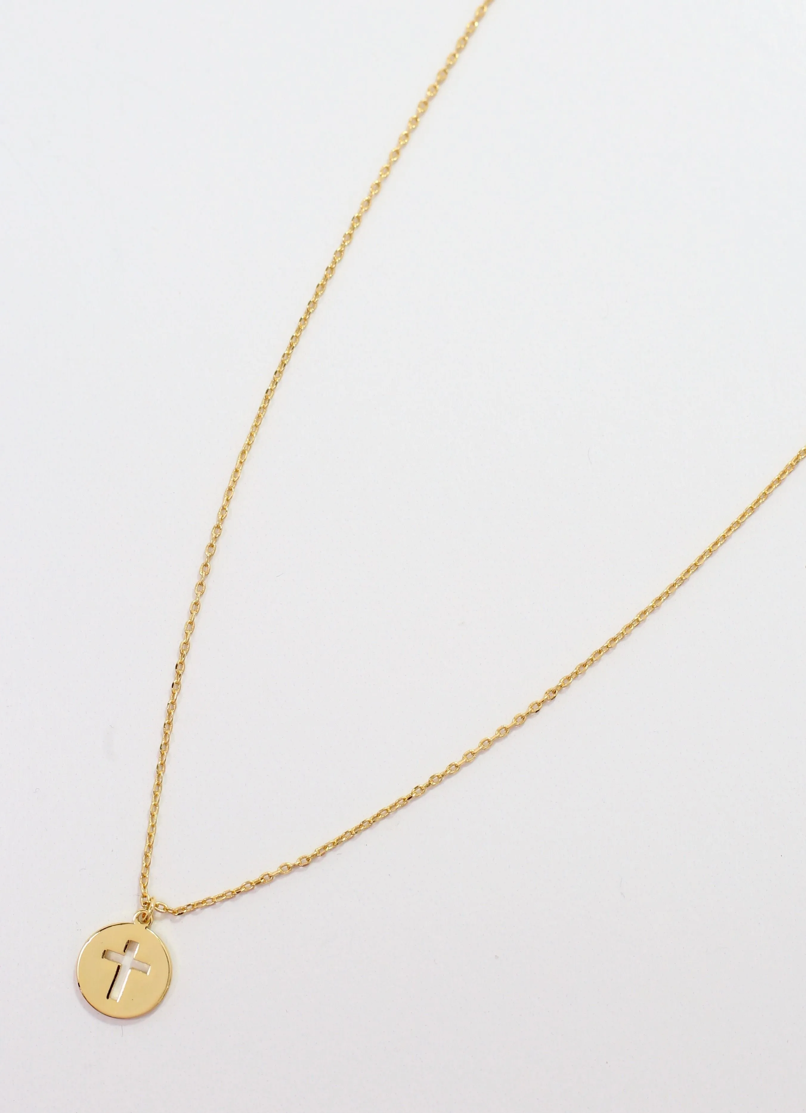 Wylie Cross Necklace GOLD